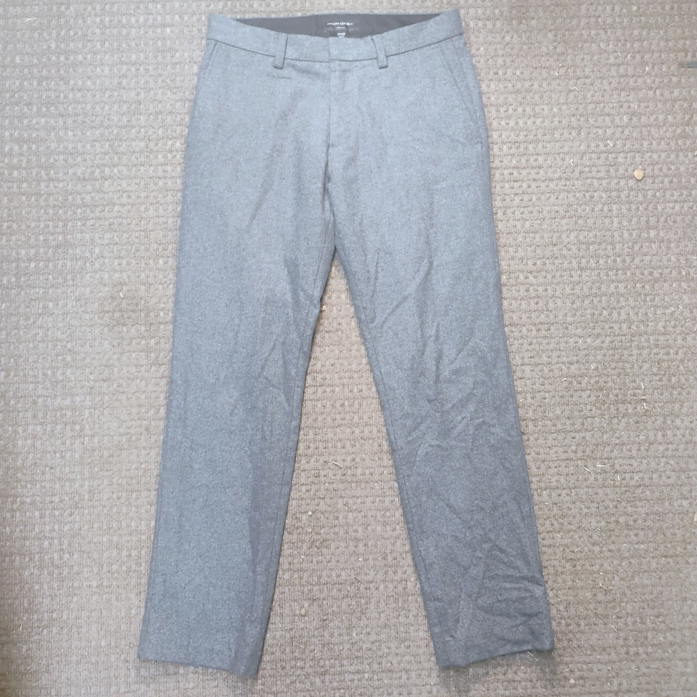 Banana Republic Emerson Grey Wool Blend Dress Pants Men’s 30x30 Tailored Golf